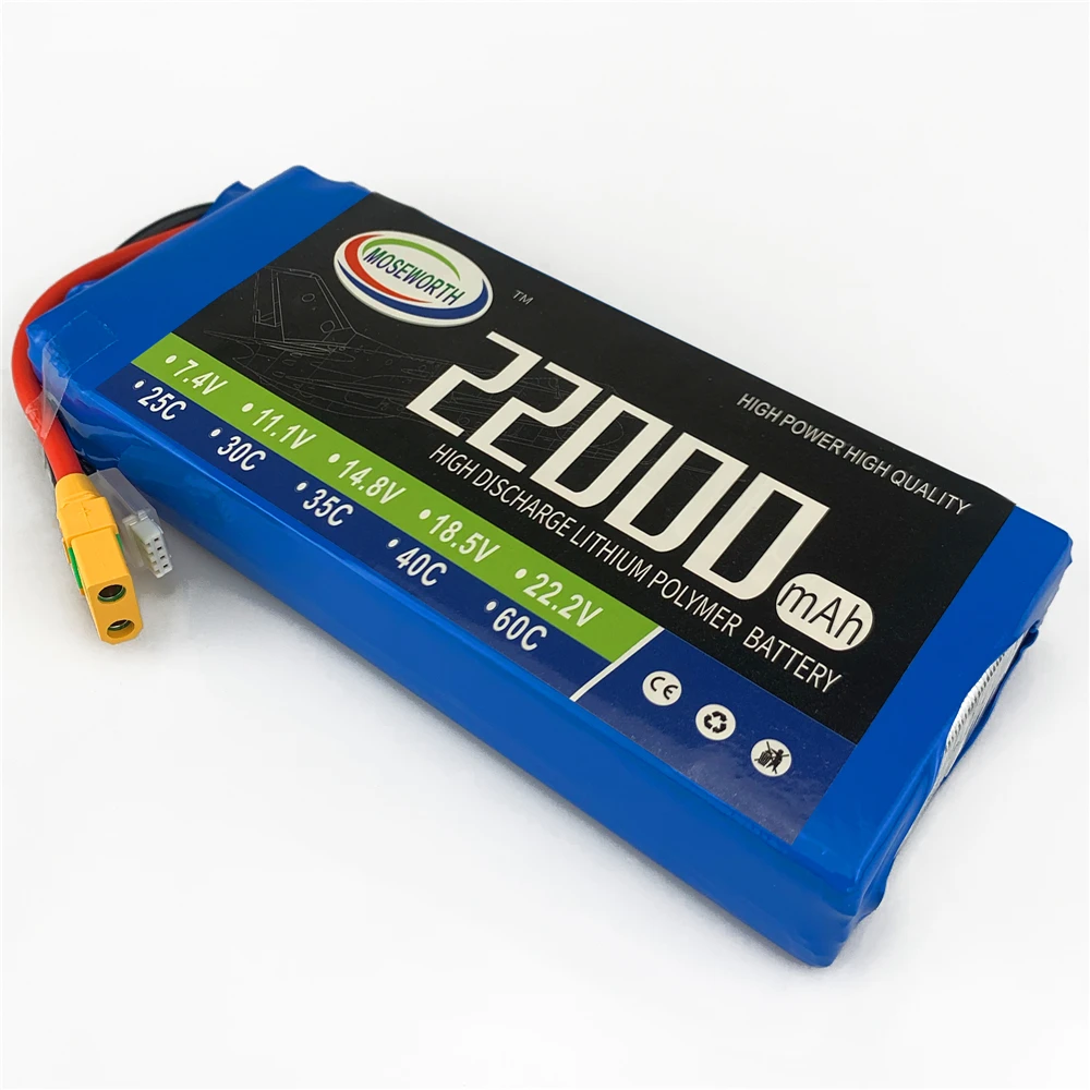 3S 11 1 V 22000mAh 30C RC самолет LiPo батарея для радиоуправляемого квадрокоптера вертолета