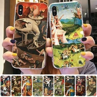 hieronymus bosch art paintings phone case for iphone 13 11 12 pro xs max 8 7 6 6s plus x 5s se 2020 xr case