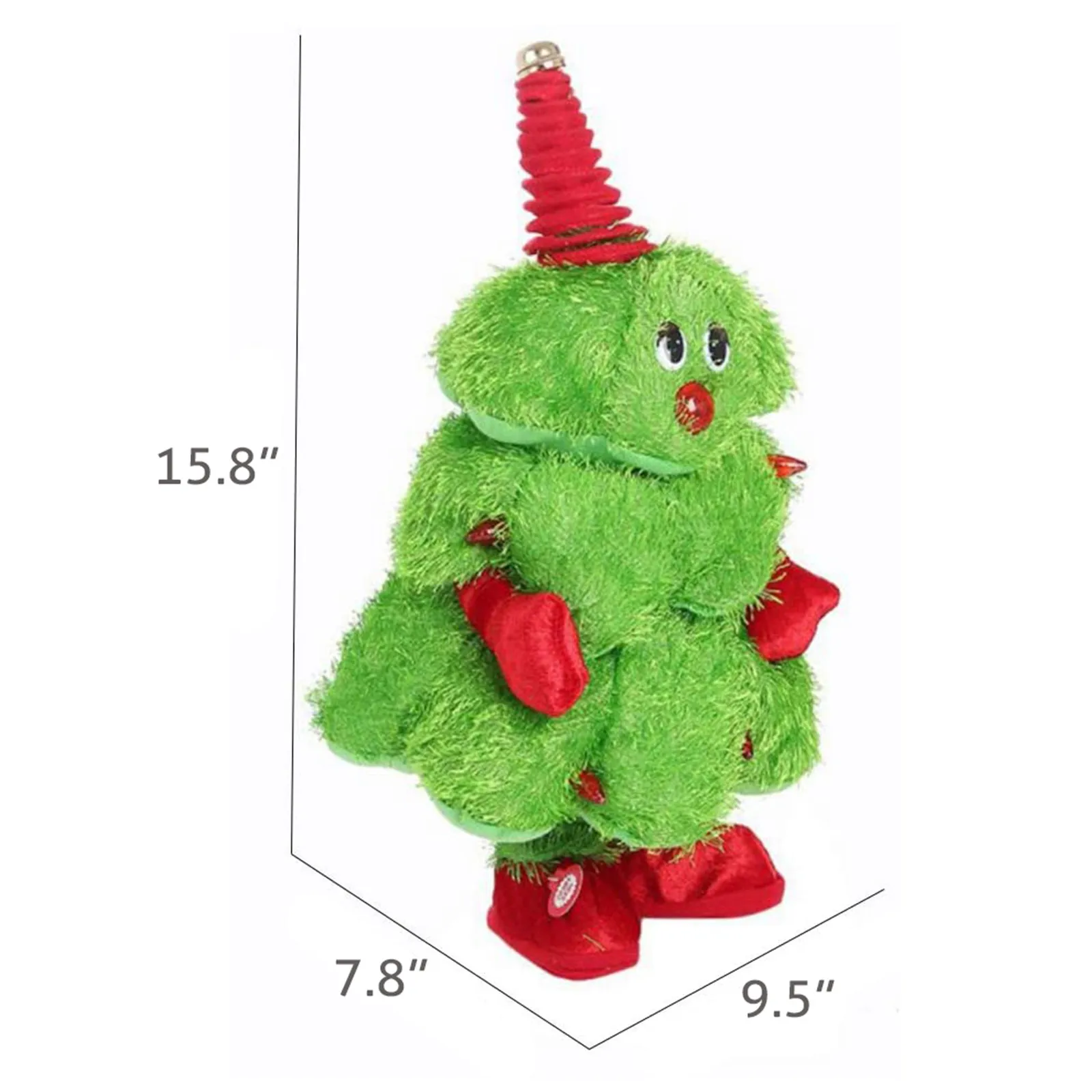

Christmas Plush Animated Stuffed Animal Toy for Children Singing Dancing Light Up Figure Plush Animated Stuffed Animal Toy Gifts