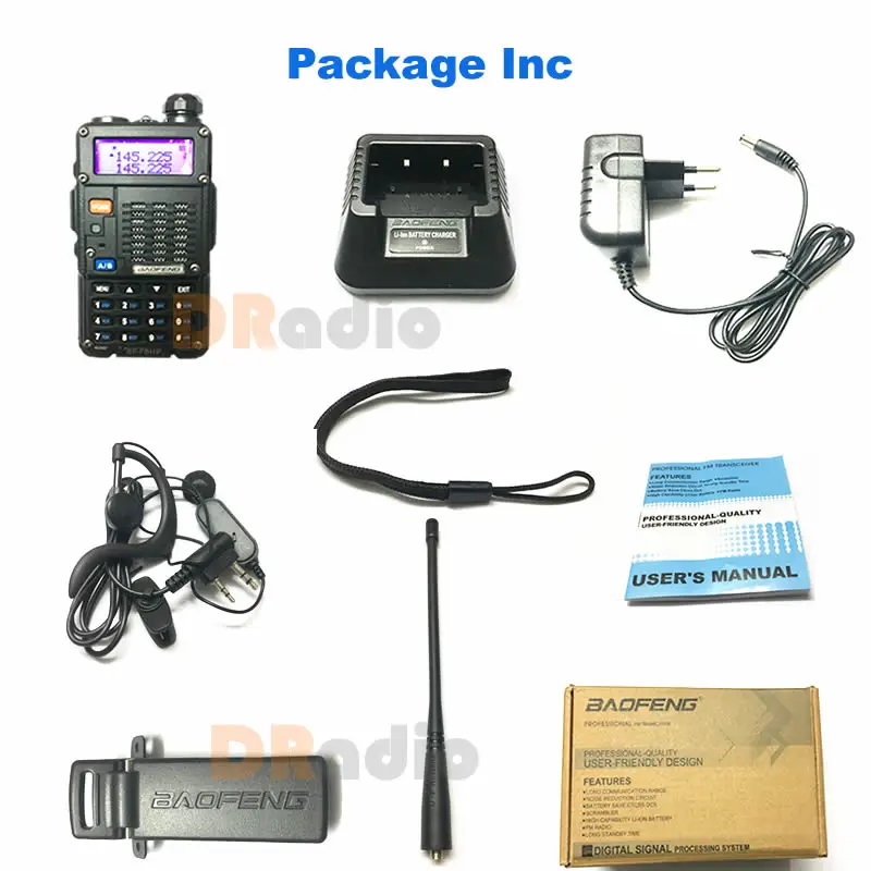 Baofeng 8 Вт BF-F8HP портативная рация VHF/UHF Двухдиапазонная портативная CB Ham радиостанция любительский полицейский сканер радиостанции