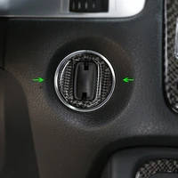 car carbon fiber ignition switch key hole ring cover sticker trim for vw touareg 2011 2012 2013 2014 2015 2016 2017 2018