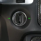 Автомобильный переключатель зажигания из углеродного волокна, кольцо с отверстием для ключа, крышка, наклейка, отделка для VW Touareg 2011 2012 2013 2014 2015 2016 2017 2018