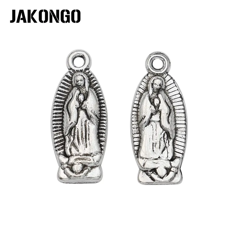 Подвеска дева мария с тибетским серебряным покрытием 40 шт. 15 х6 мм | Украшения и