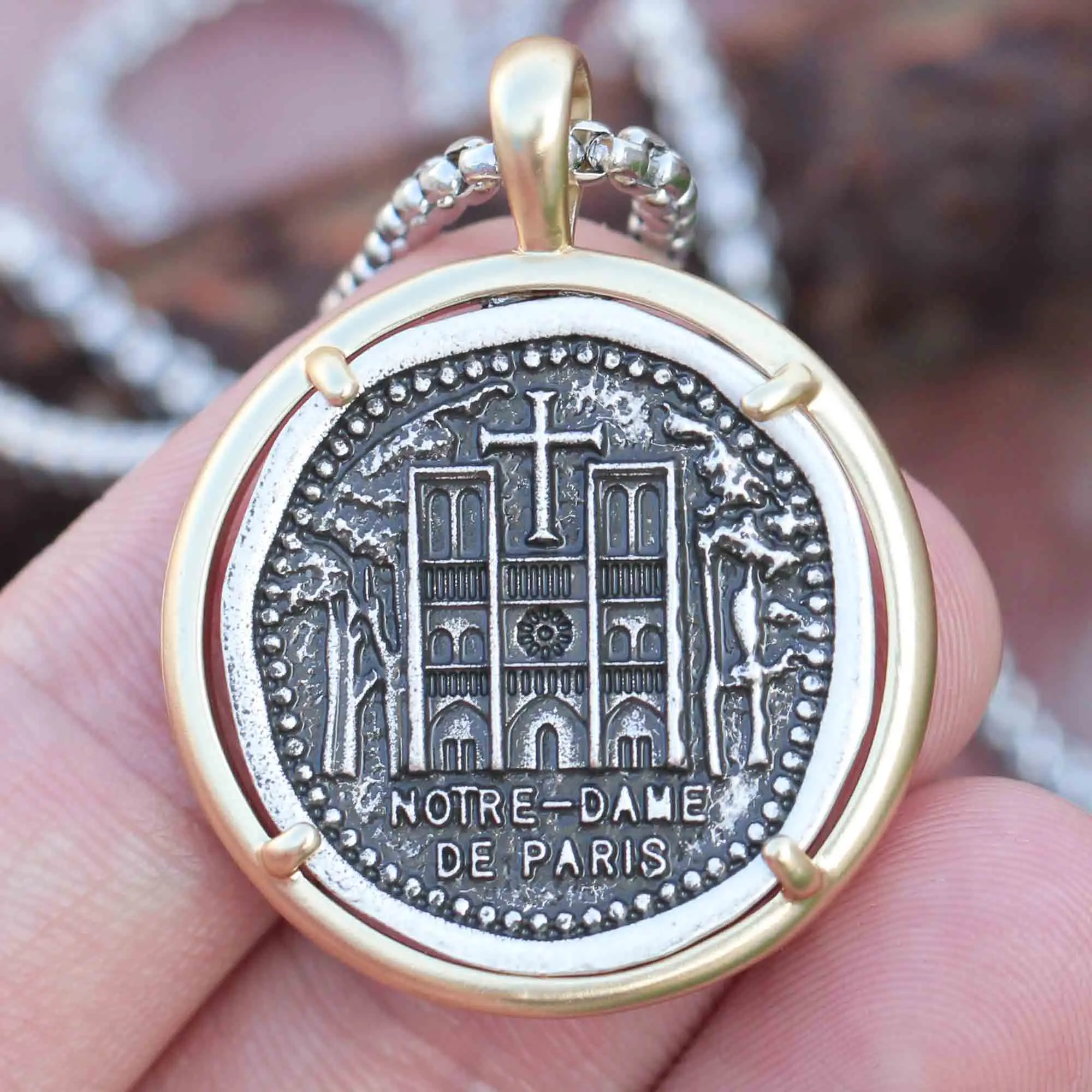 Нотр Дам де ожерелье из Парижа Святая Церковь французский Мемориальный собор