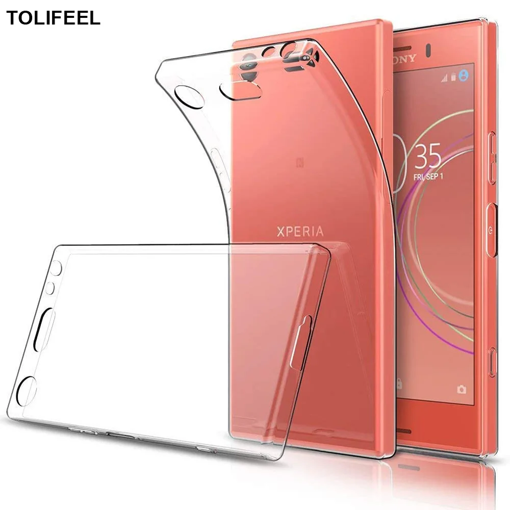 Мягкий силиконовый чехол для Sony Xperia XZS XZ1 XZ2 Compact XZ Premium XZ3 прозрачный чехол-бампер