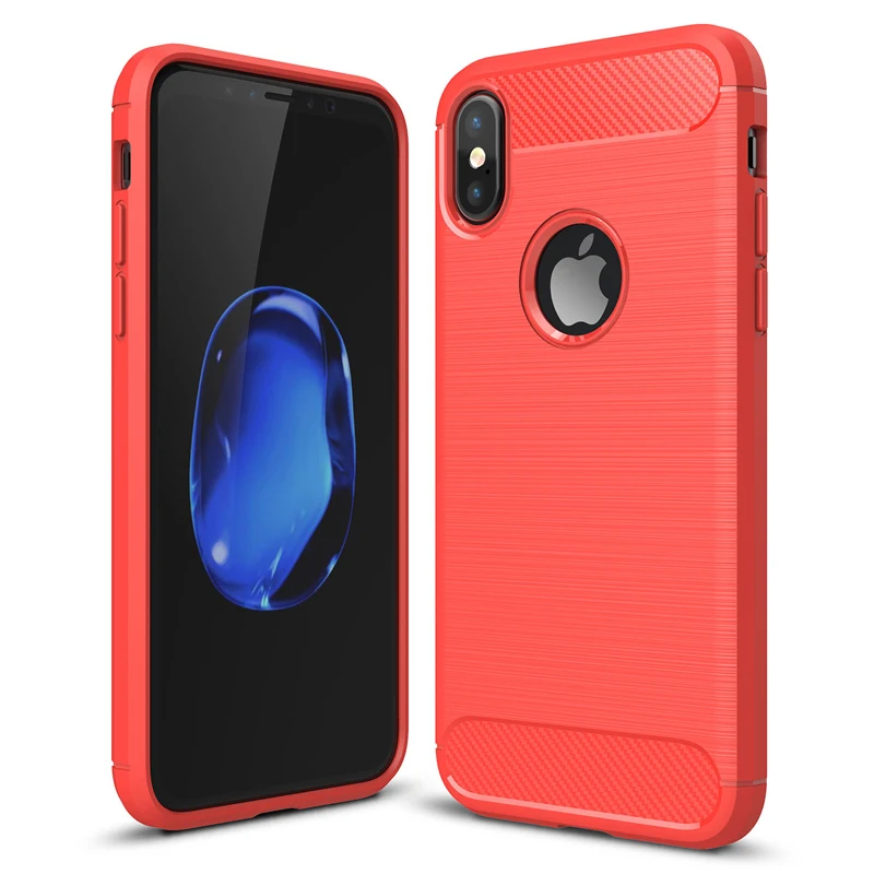 Мягкий чехол для iPhone X XS XR безопасный Ударопрочный силиконовый ТПУ телефона Apple Max
