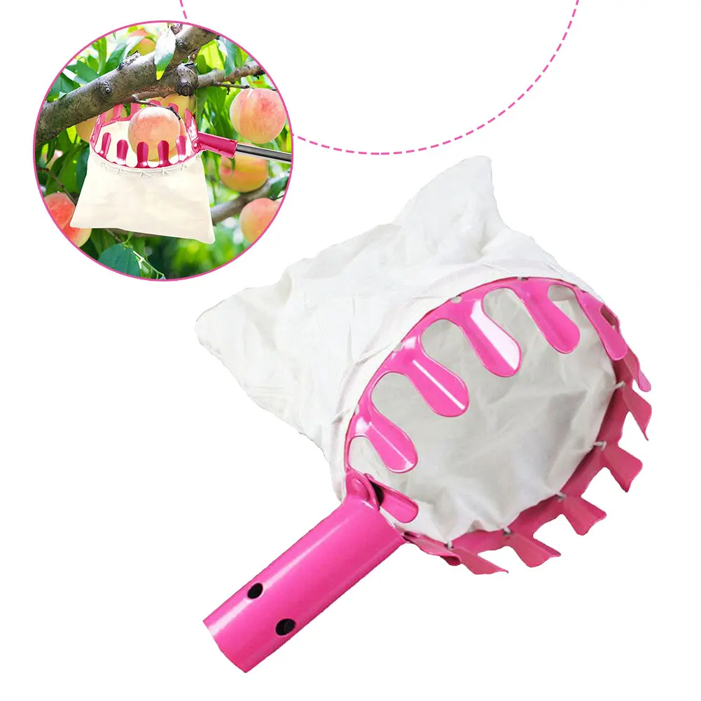 

Metal Fruit Picker Gardening Hardware Tool High Altitude Fruit Picker Portable Fruit Picker With Picking Head Basket Tool