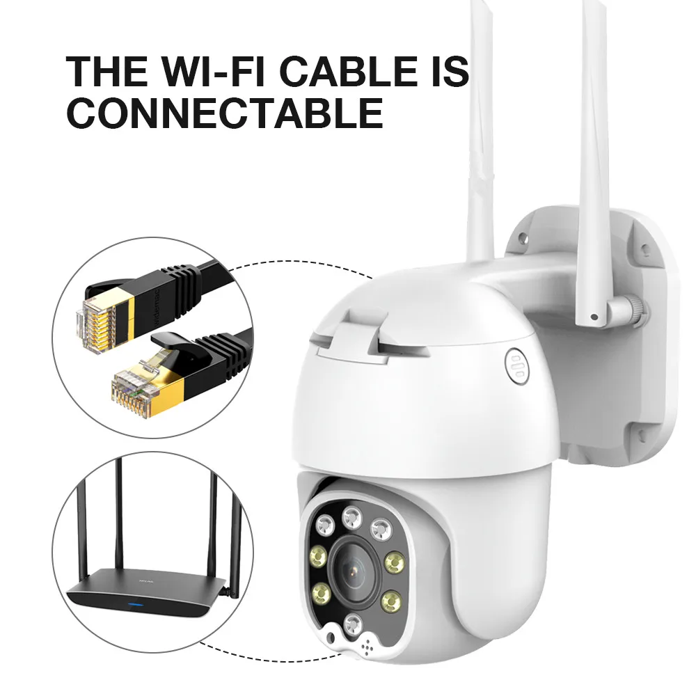 

FEISDA WIFI Surveillance Camera 4MP IP Camera PTZ Full HD Color Night Vision Two-Way Voice Home Security Outdoor CCTV Camera