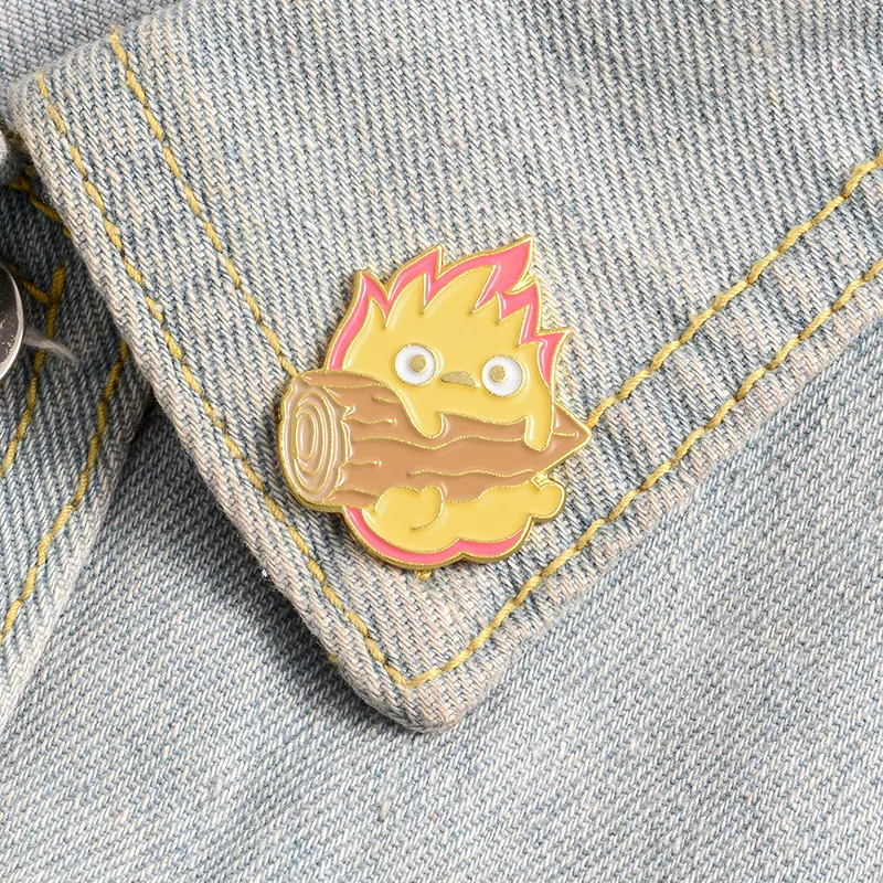 Fire Elf Cartoon Lapel Pins Brooch Metal Badge Vintage Classics Fashion Retro Jewelry Gifts Collection | Дом и сад