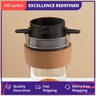 Складной многоразовый фильтр для кофе, сетчатый держатель для кофеварки, из нержавеющей стали, для дома, кухни, украшение для кофе