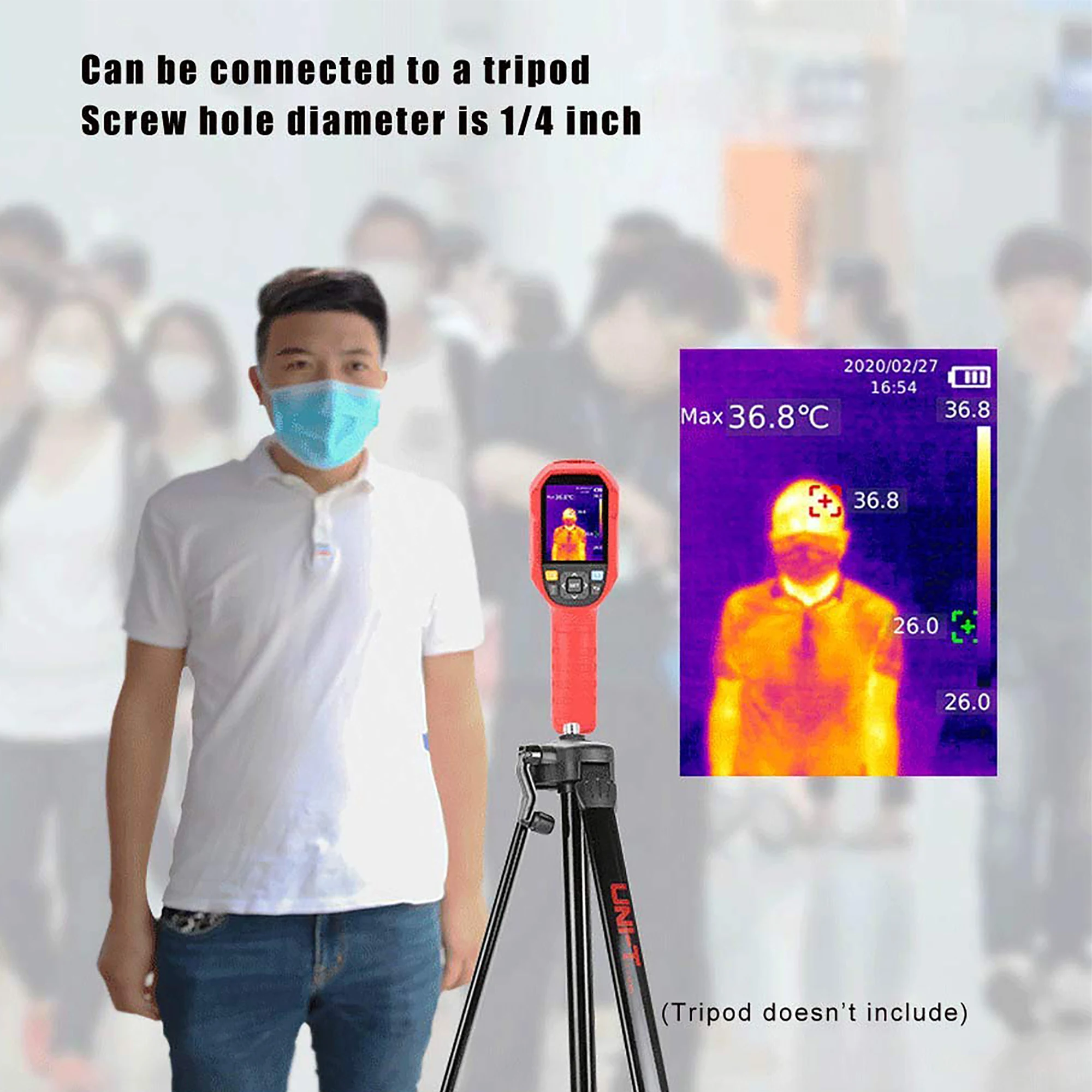 UTi165K  thermal imager high-precision temperature measurement thermal imaging can be connected to display monitoring