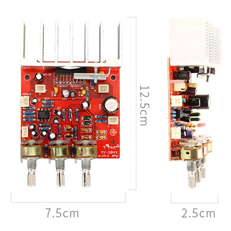 TFA9844 o усилитель мощности 20Wx2 2 0 канал DC12V стерео звук HIFI динамик домашний