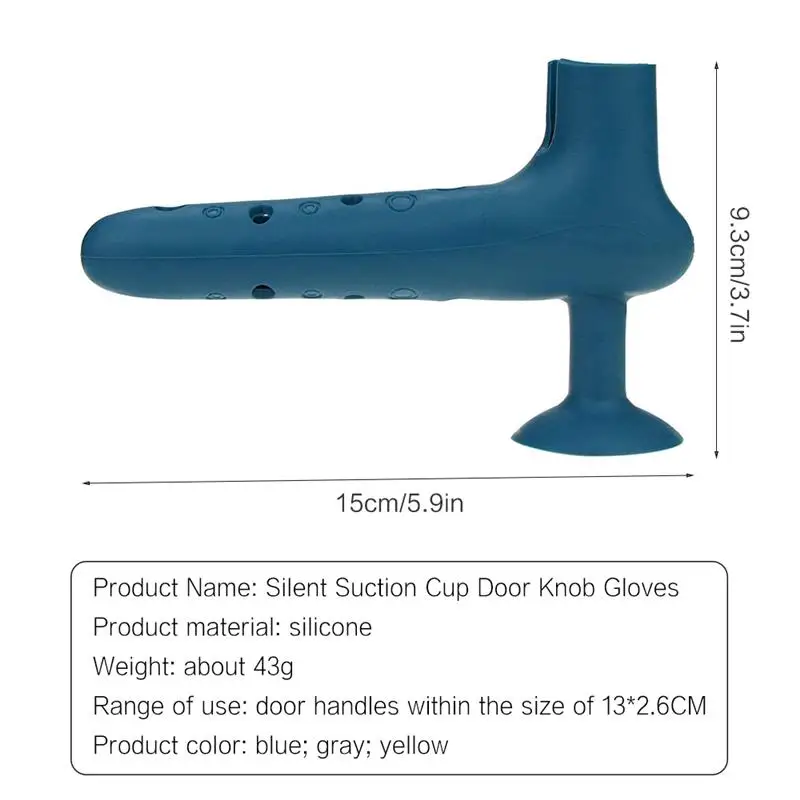 

Silicone Door Stop With Suction Cup Rubber Sucker Ultra Quiet Door Handle Stop Cover For Bedroom Living Room Home Door Handle