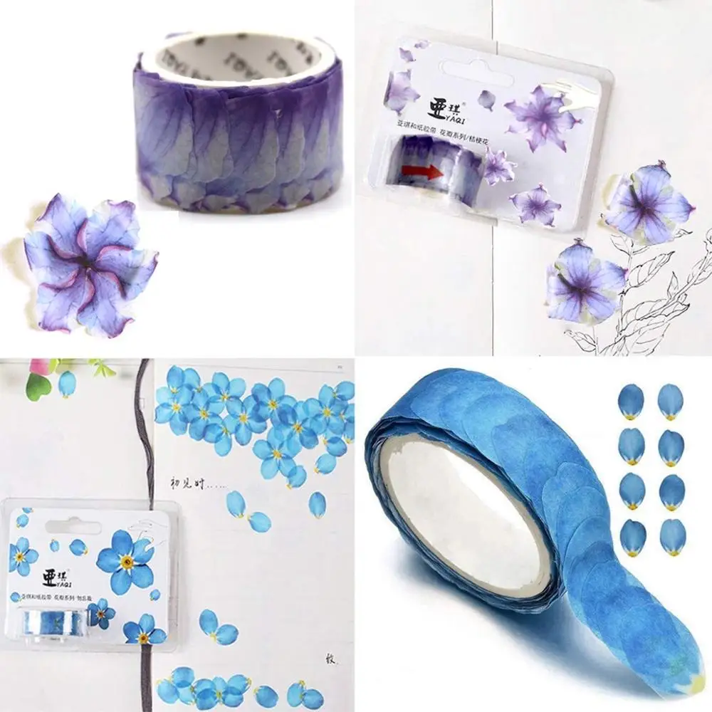 

200 Petals/ roll creative flower petal washi tape, masking tape stickers s, DIY dairy, journal, scrapbooking bottle