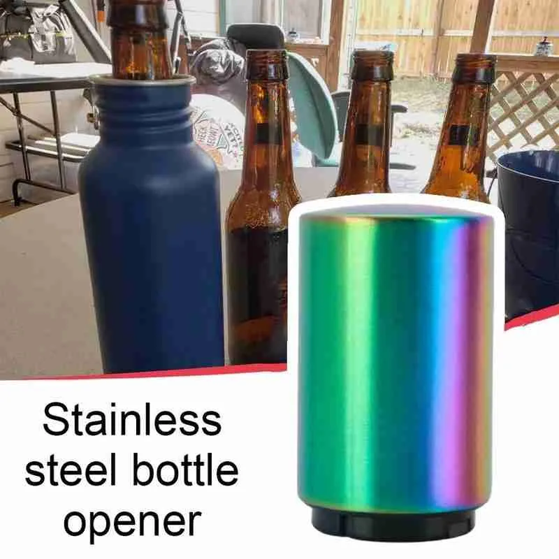 

Automatic Cap Opener Beer Bottle Opener Metal Magnetic Wine Corkscrew Op Automatic Tool Kitchen Accessories Opening Cap Bar F1F0