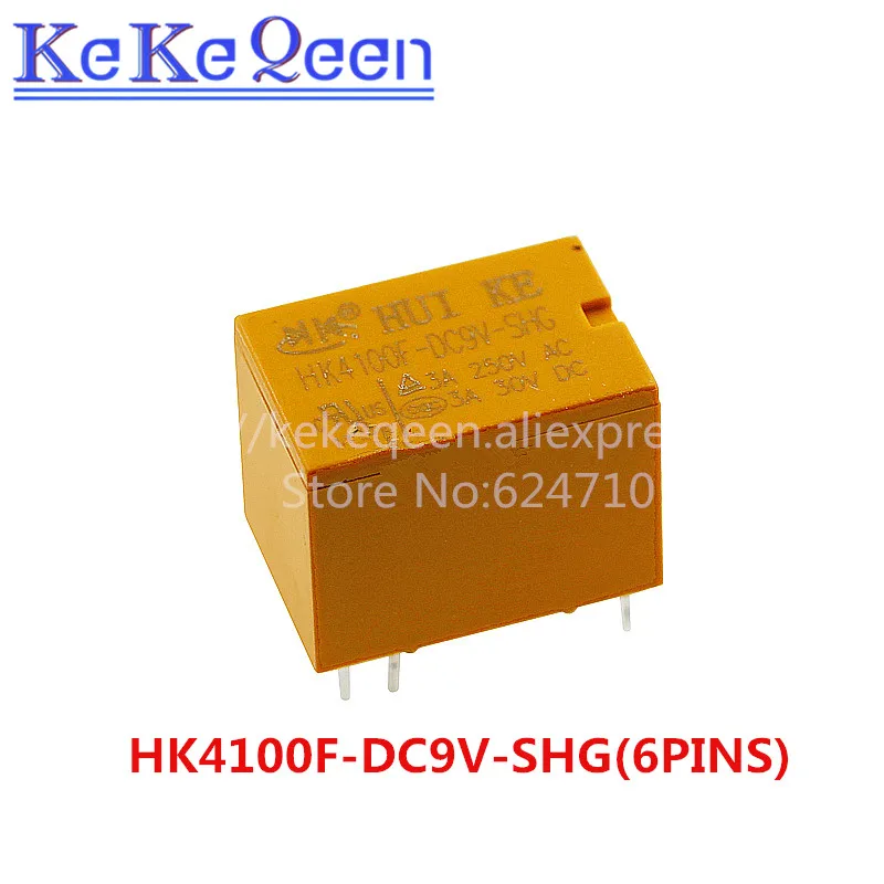 6 контактное реле с низким сигналом HK4100F DC3V В постоянного тока 5 в 9 12 24 А