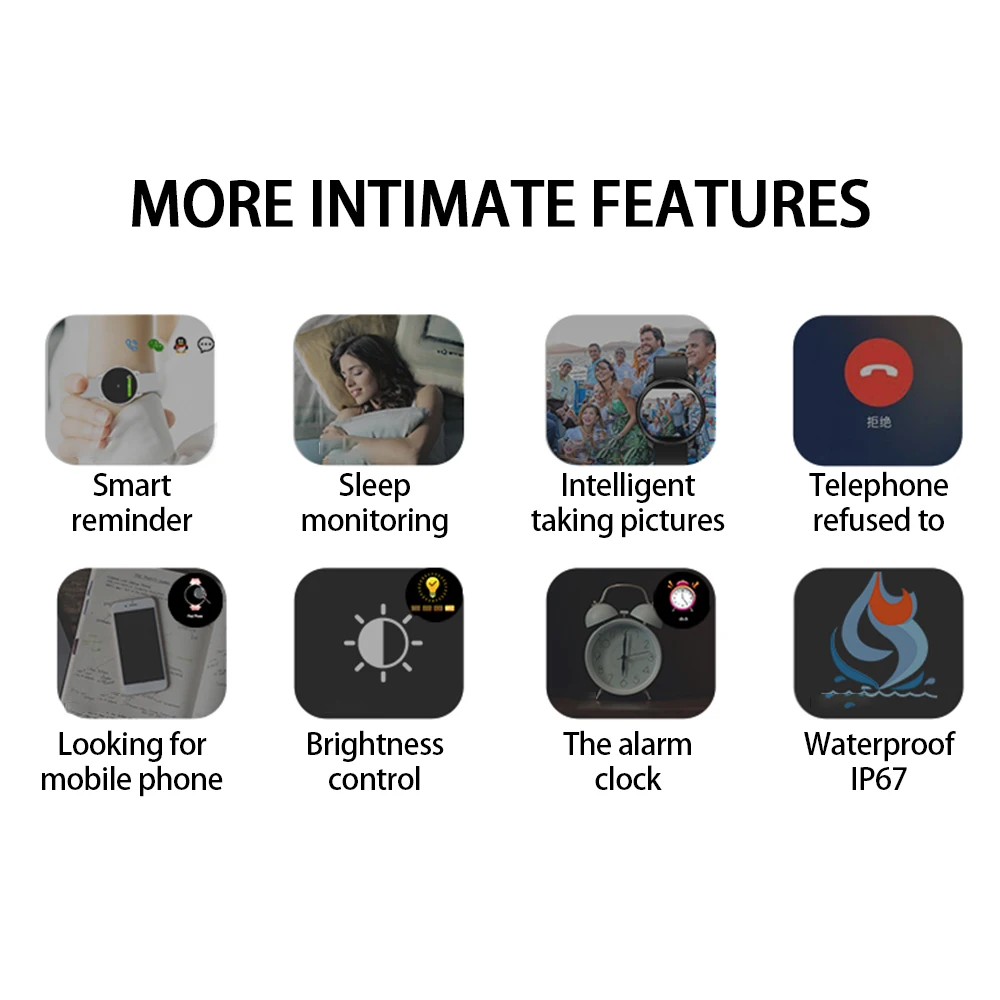 Фитнес трекер с пульсометром фитнес часы Смарт монитором сна для детей мужчин и