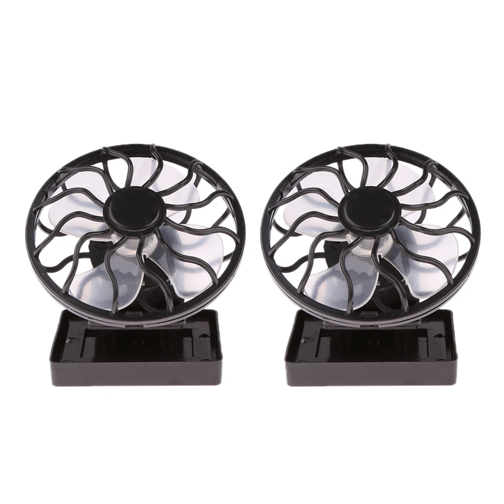 

2Pcs Summer Convenient Solar Sun Power Panel Fan Clip Cap Fan Outdoor Cap Clip Cooler Outdoor Travel Hiking Fishing Camping Gear
