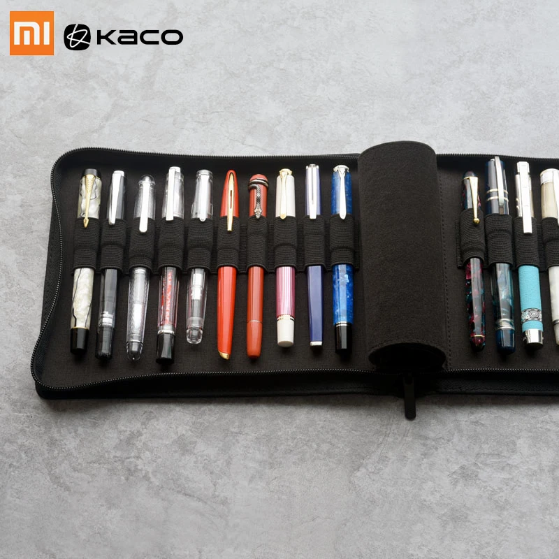 Xiaomi KACO ALIO сумка для хранения ручек для 20 ручек на молнии водостойкая сумка для хранения ручек черный Xiomi чехол для ручки держатель для хранения Чехол Карандаш
