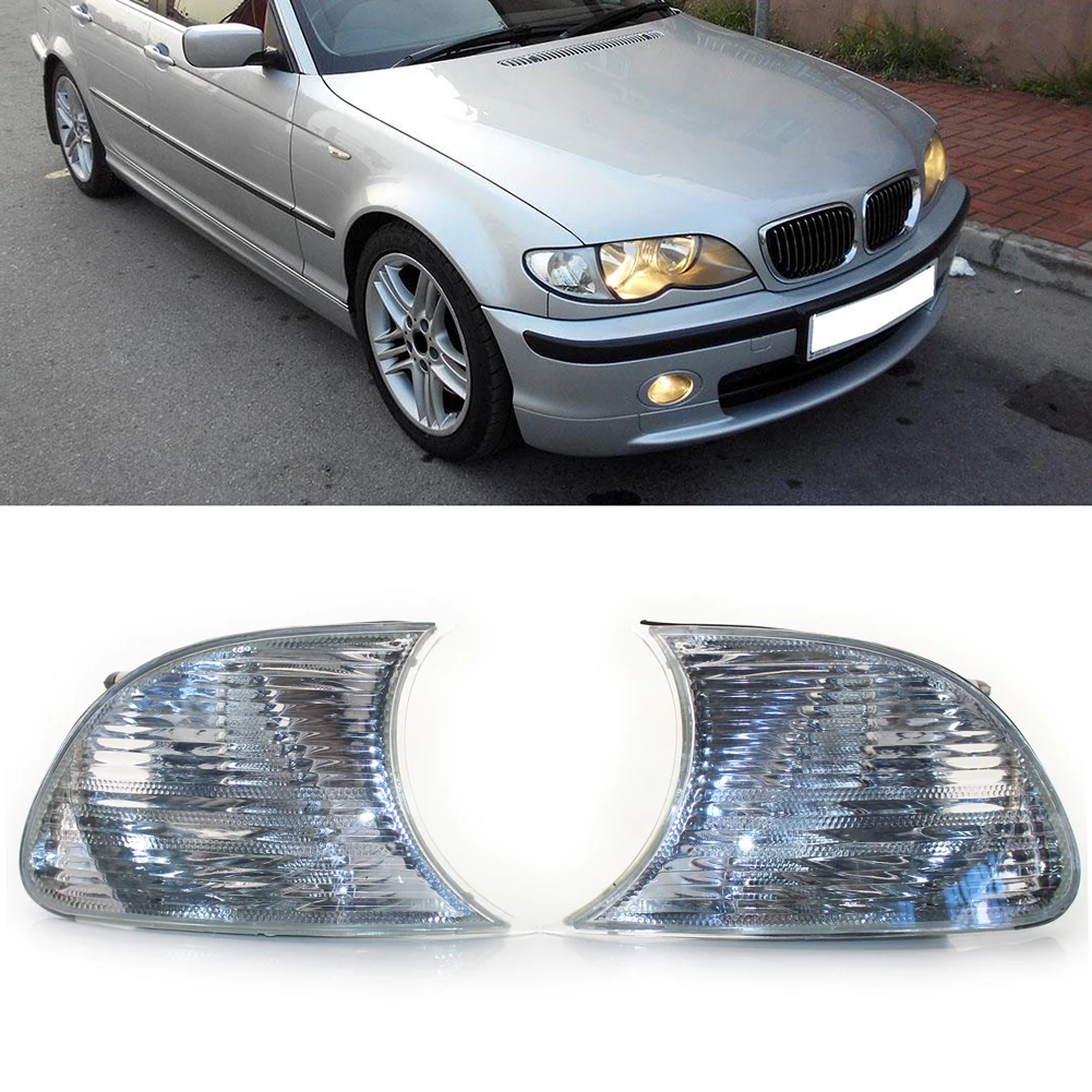 

Car Front Corner Lights Left Right Turn Signal Headlight Easily Installation Personal Car Elements for BMW E46 1998-2001