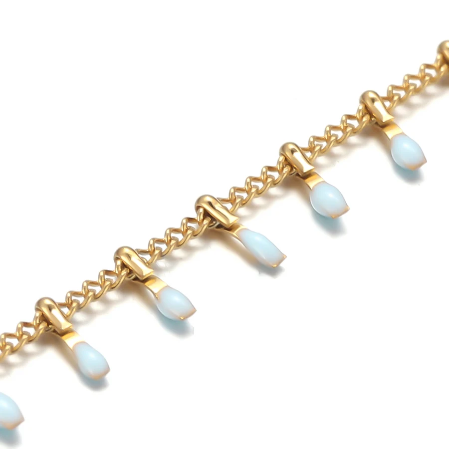 Semitree 1 метр Нержавеющая сталь Эмаль состоящее из цепочки с фурнитурой &quotсделай