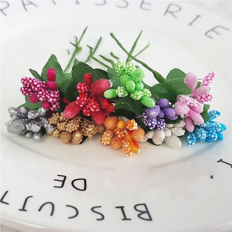 Ручная работа Искусственные ягодные цветы Пластиковые Свадебные украшения для