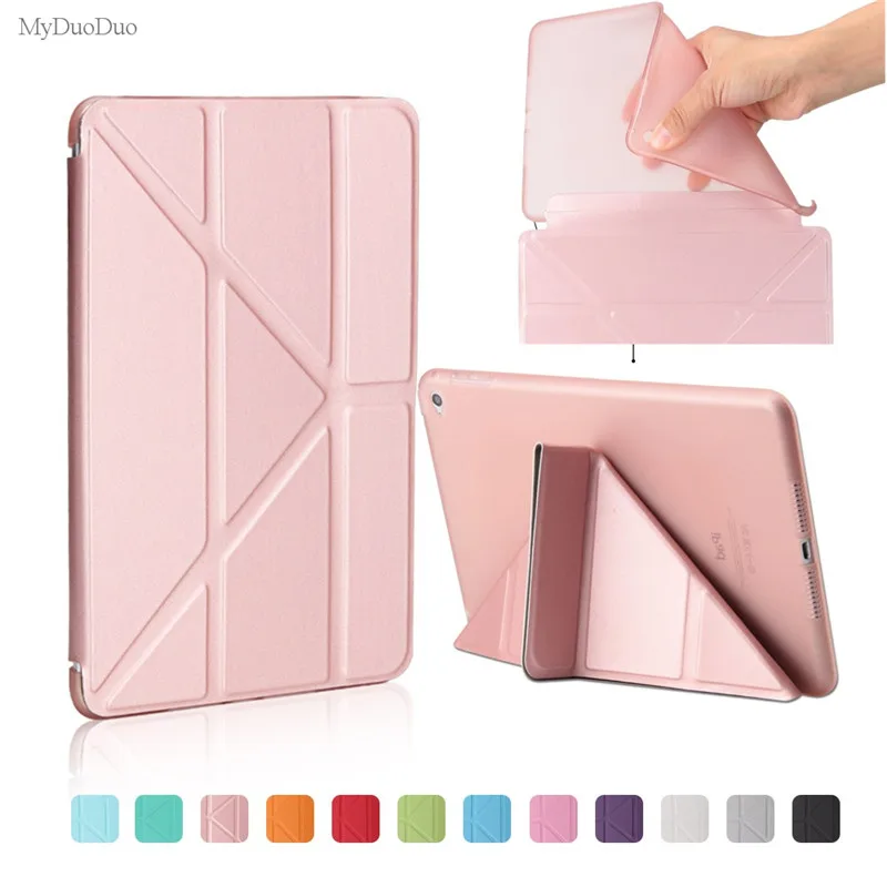 Умный чехол для iPad mini 1 2 3 A1432 A1454 A1455 A1489 силиконовый из искусственной кожи 4 5 ipad