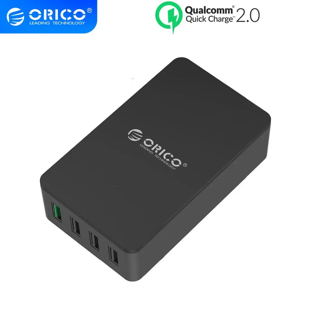 ORICO QC2.0 настольное зарядное устройство 5 В 2.4A 4 порта USB смартфон адаптер питания