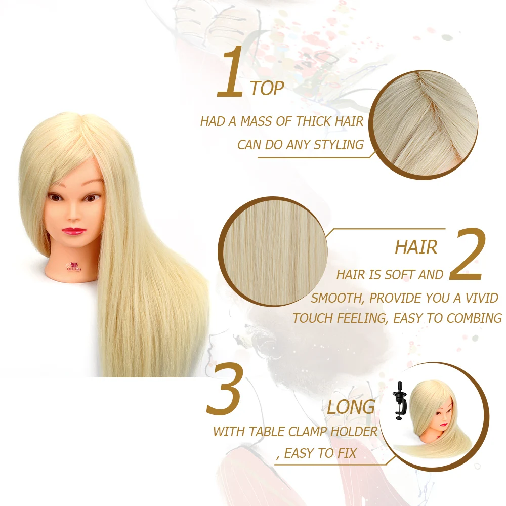 NEVERLAND 24 &quotблонд длинные волосы учебная голова профессиональная Невеста