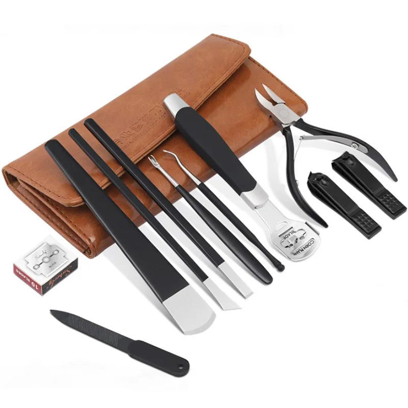 

Набор ножей для маникюра и педикюра из нержавеющей стали, 11 предметов