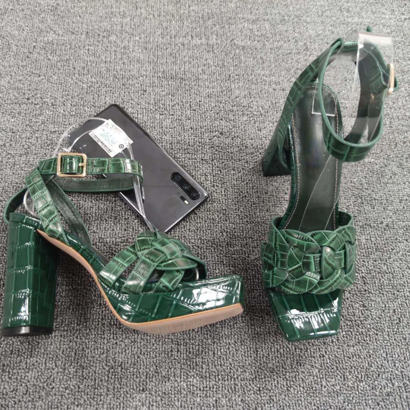 

Real Leather High Heels Women Ankle Strap Extreme Heel Sandals Fashion Brand Platform Shoes Woman Real Leather Designers Shoes