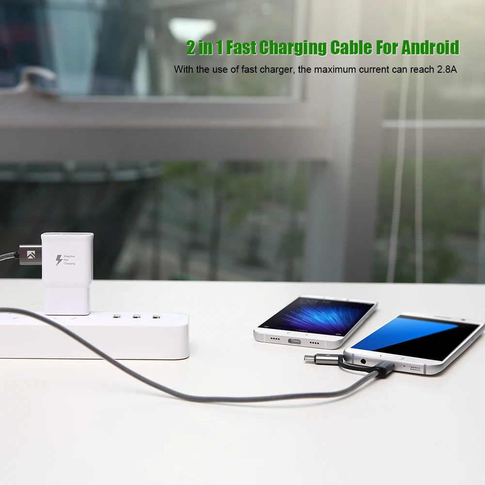 Кабель Micro USB Type C FLOVEME QC 3 0 2 8a кабель для быстрой зарядки Samsung S9 S8 Plus Xiaomi Huawei Mate 20