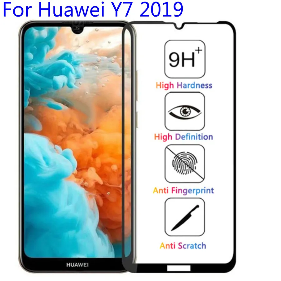 Защитное стекло для Huawei Y7 2019 экрана Huavei Pro hauwei Y7pro 7y Y 7 закаленное пленка|Защитные