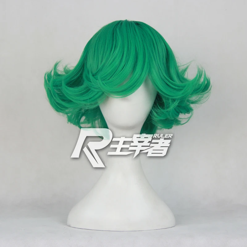 Парик для косплея Аниме One Punch Man Senritsu No Tatsumaki Короткие термостойкие волосы с