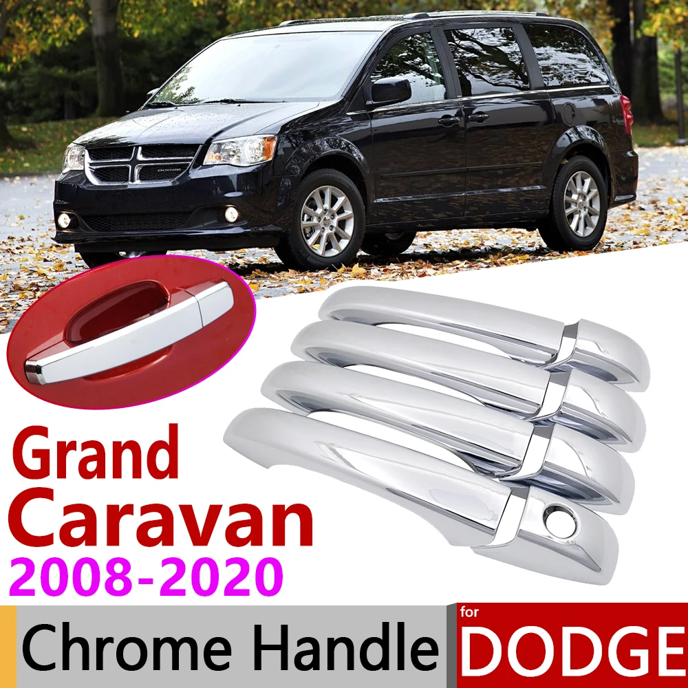 Хромированная накладка на дверную ручку для Dodge Grand Caravan MK5 2008 ~ 2020 аксессуары