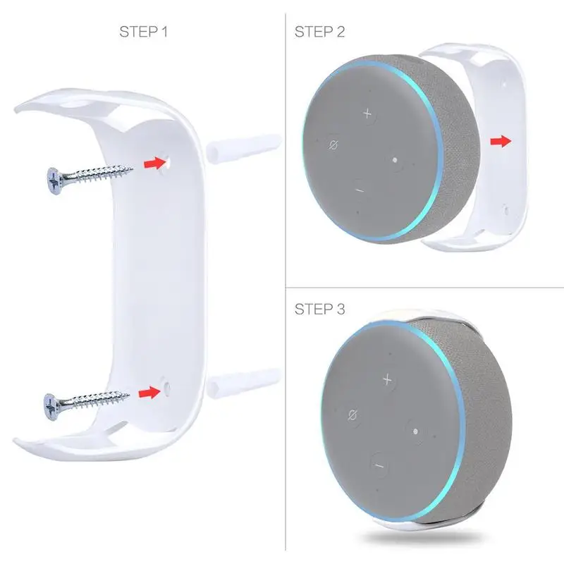 

Wall Mounted Speaker Holder For Echo Dot 3 Third Generation Audio Holding Smart Bracket Stand R2P3