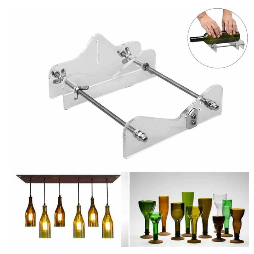 

Профессиональный ремесла картины Стекло бутылка с резьбовой головкой, режущий инструмент для стеклянная бутылка DIY Стекло бутылка для пивн...