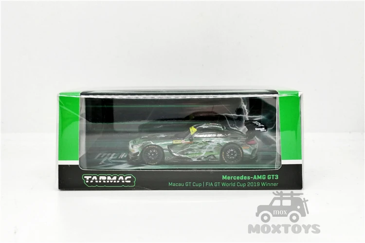 

Tarmac Works 1:64 AMG GT3 Macau GT Cup - FIA GT World Cup 2019 Winner Raffaele Marciell Diecast Model Car