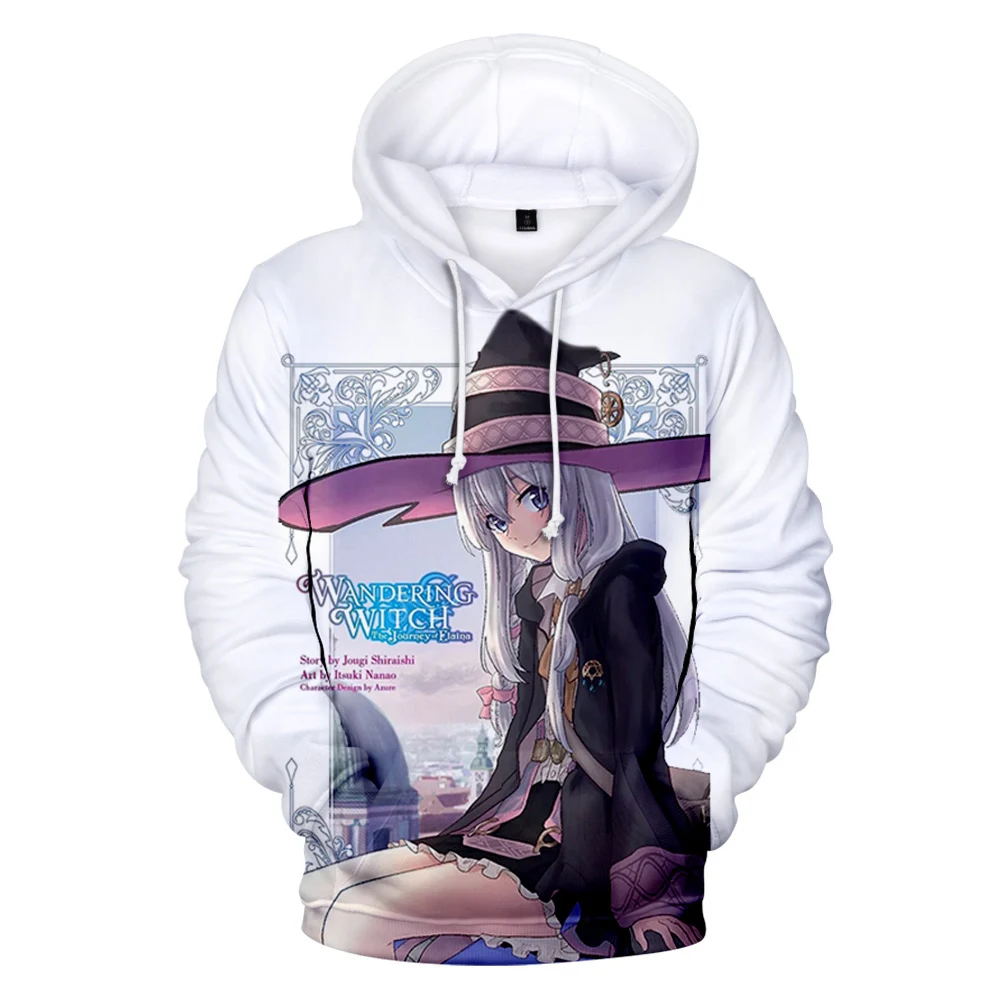 

2021 New The Journey of Elaina 3D Print Hooded Sweatshirt Men/Women Casual Hoodies Clothes