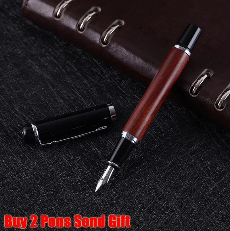 089 Fountain Pen Хорошее качество, роскошная перьевая ручка из палисандра, деловая перьевая ручка для руководителя, ручка для подписи, купить 2 ручки, отправить подарок - Цвет: 089 Fountain Pen