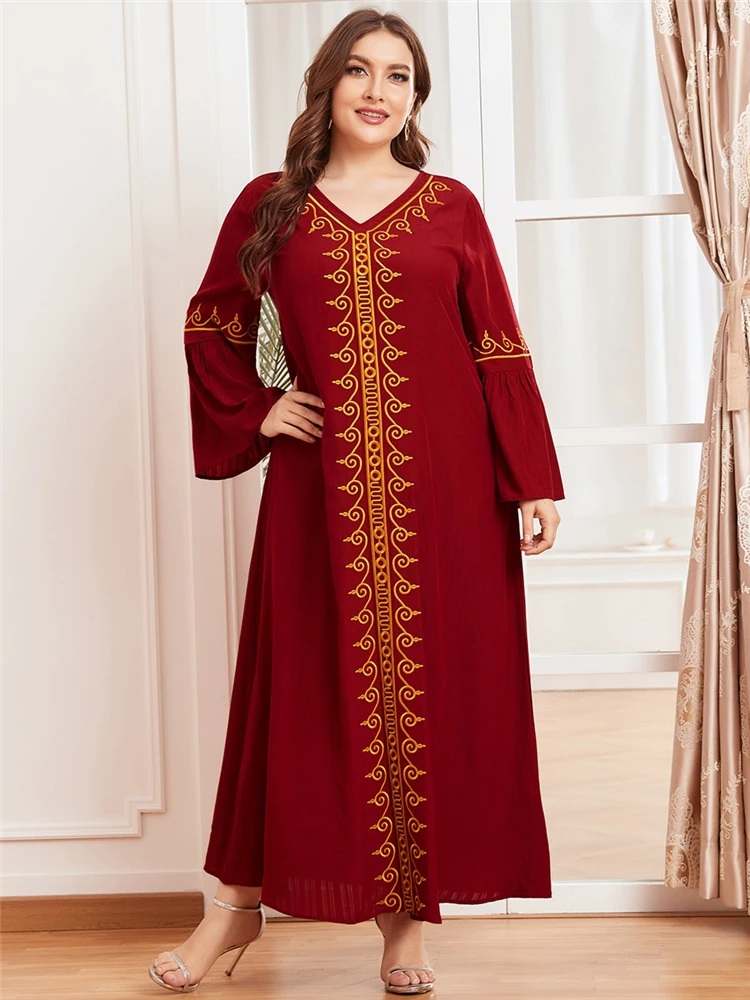 Рамадан размера плюс Abaya, мусульманское пакистанское арабское платье, кафтан, Марокканское платье, длинные платья для женщин Vestido Long