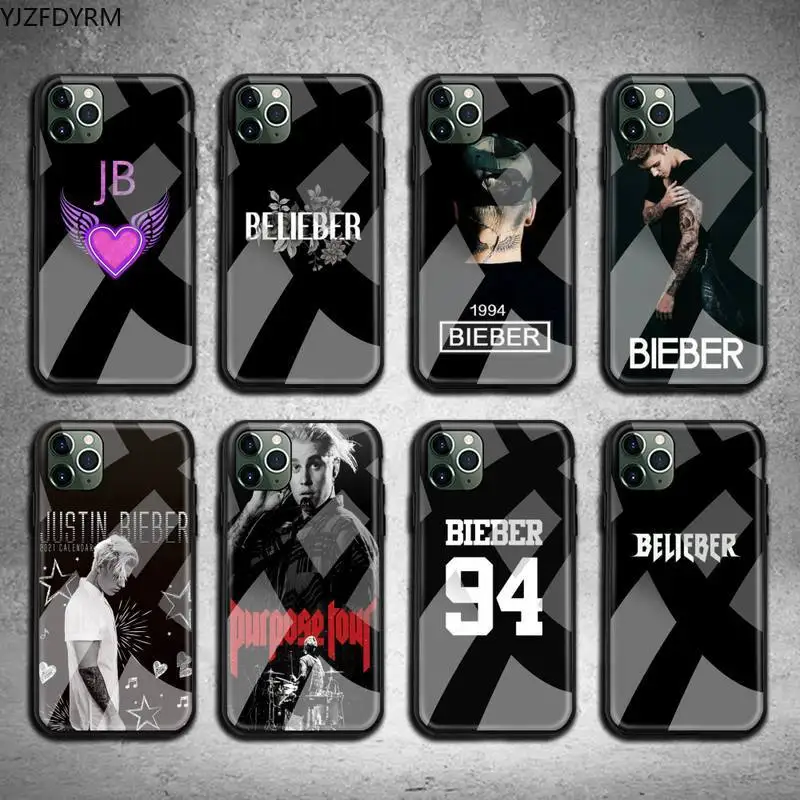 Модный чехол для телефона Джастин Бибер закаленное стекло iPhone 11 Pro XR XS MAX 8X7 6S 6 Plus SE