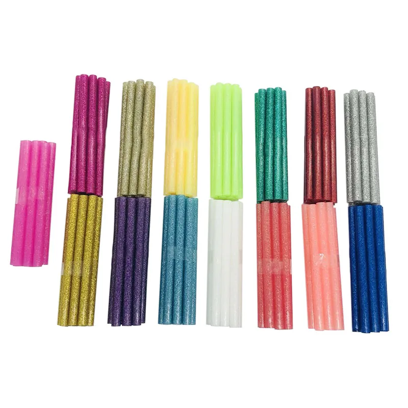 

150pc Colorful Hot Melt Glue Sticks 7mm For Glue Gun High Viscosity Adhesive Repair Tool DIY Art Craft Hand Tool 150 PC Per Set