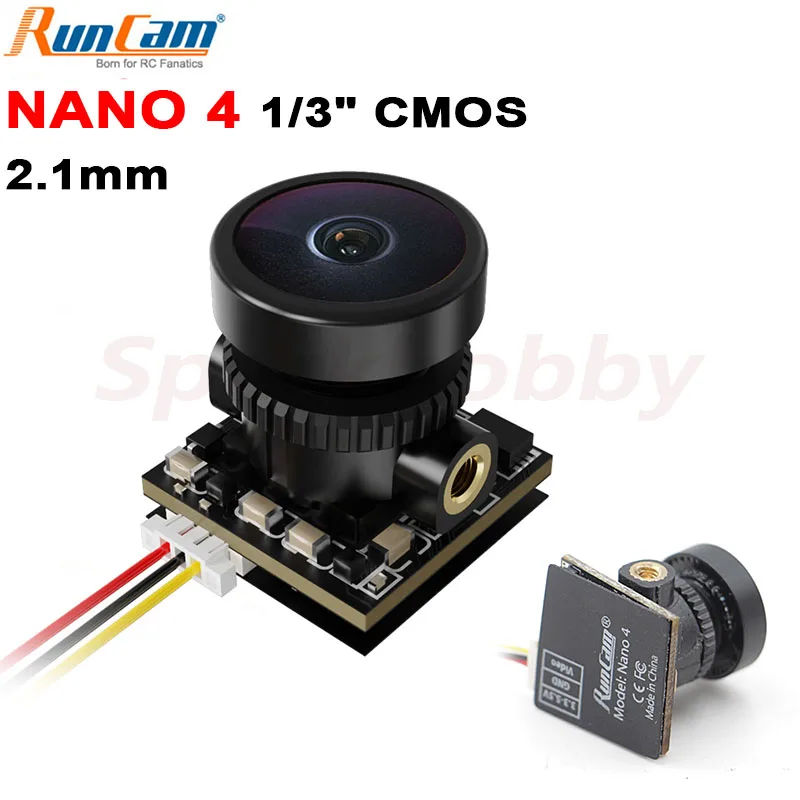 RunCam обновленная мини камера Nano 4 Nano4 1/3 &quotCMOS 800TVL 2 1 мм M8 объектив NTSC / PAL 9g 14x14x14 RC FPV