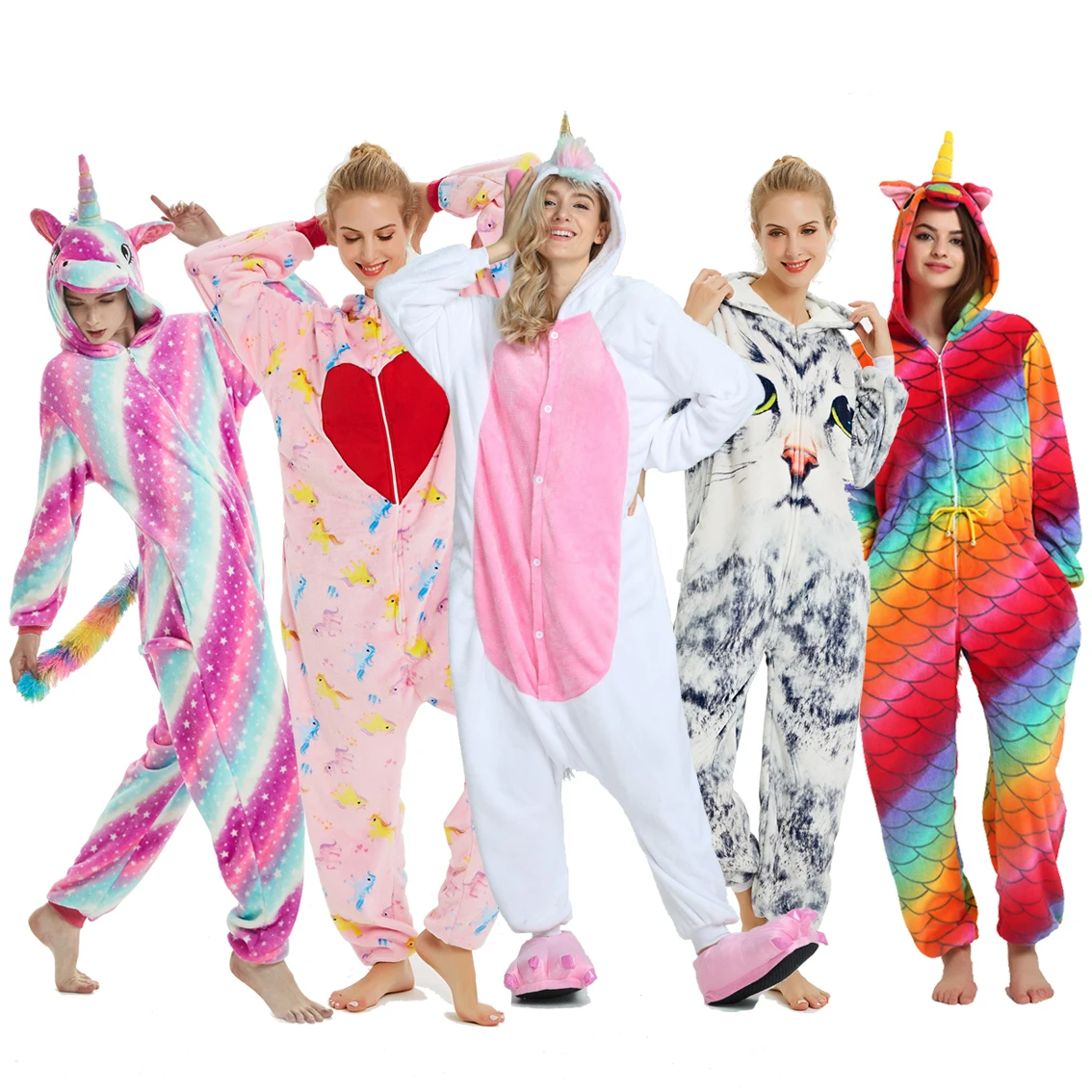 

Rabbit Unicorn Fox Panda Licorne Kigurumi Pajamas One Piece Onesie Kids Unicorn Pijamas Infantil Pyjamas Children