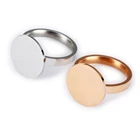 Индивидуальное женское кольцо печатка с гравировкой имени буквы из нержавеющей стали пустые круглые кольца с дисками персонализированные ювелирные изделия подарок для женщин