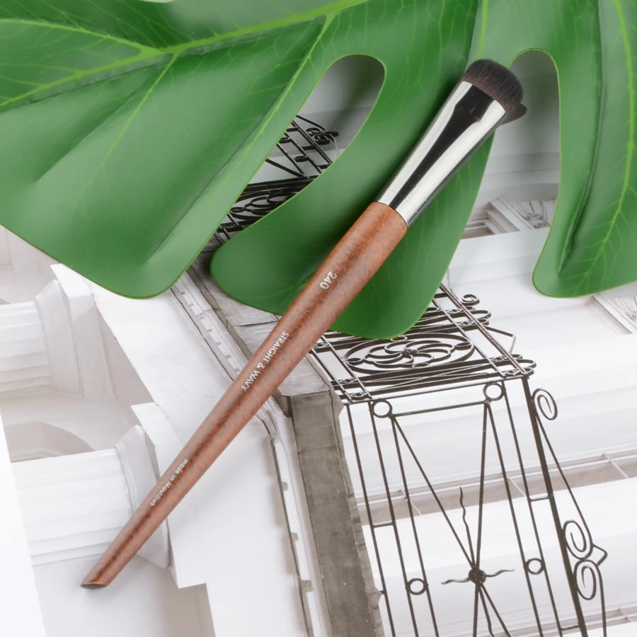 1 шт. Кисть для макияжа с натуральным деревянным ворсом | Красота и здоровье