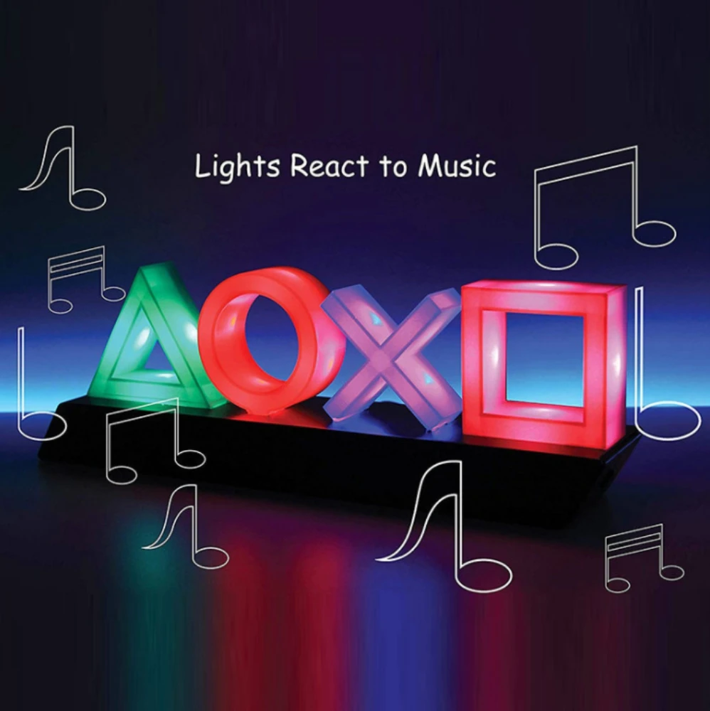 

Neon Light Voice Control Game Icon Light Acrylic Atmosphere Neon Dimmable Bar Atmosphere Lampara Club KTV Decorative Light