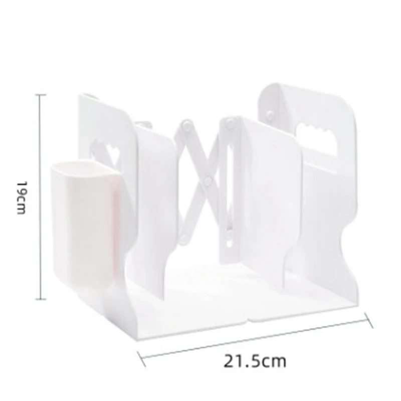 

Retractable Bookends For Shelves Book Support Stand Bookshelf With Pen Holder Adjustable Bookends Book Rack Folder Book Stoppers
