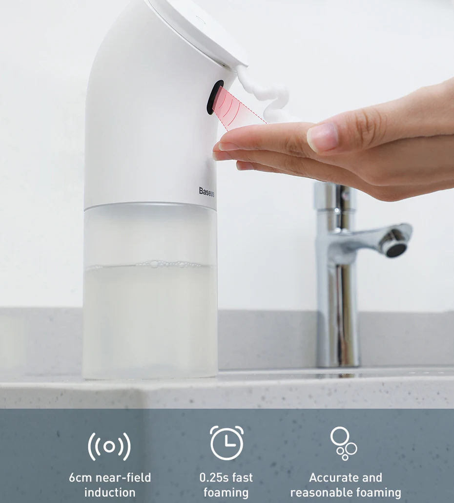 Умный автоматический диспенсер для жидкого мыла Baseus Индукционное устройство